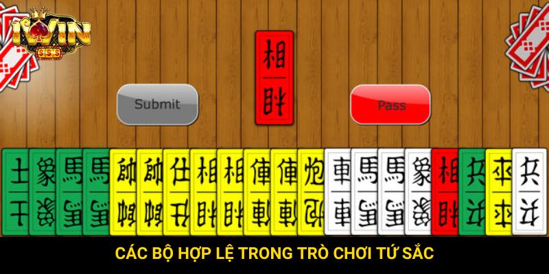 Các bộ hợp lệ trong trò chơi tứ sắc